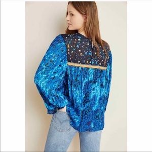 Anthropologie Miranda Peasant Blouse Blink